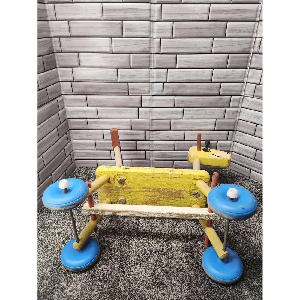 Vintage Playskool Ride On Rolling Giraffe